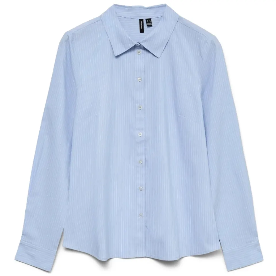 Vero Moda skjorte Vmsophie – Light Blue Friba stripes — produktfoto