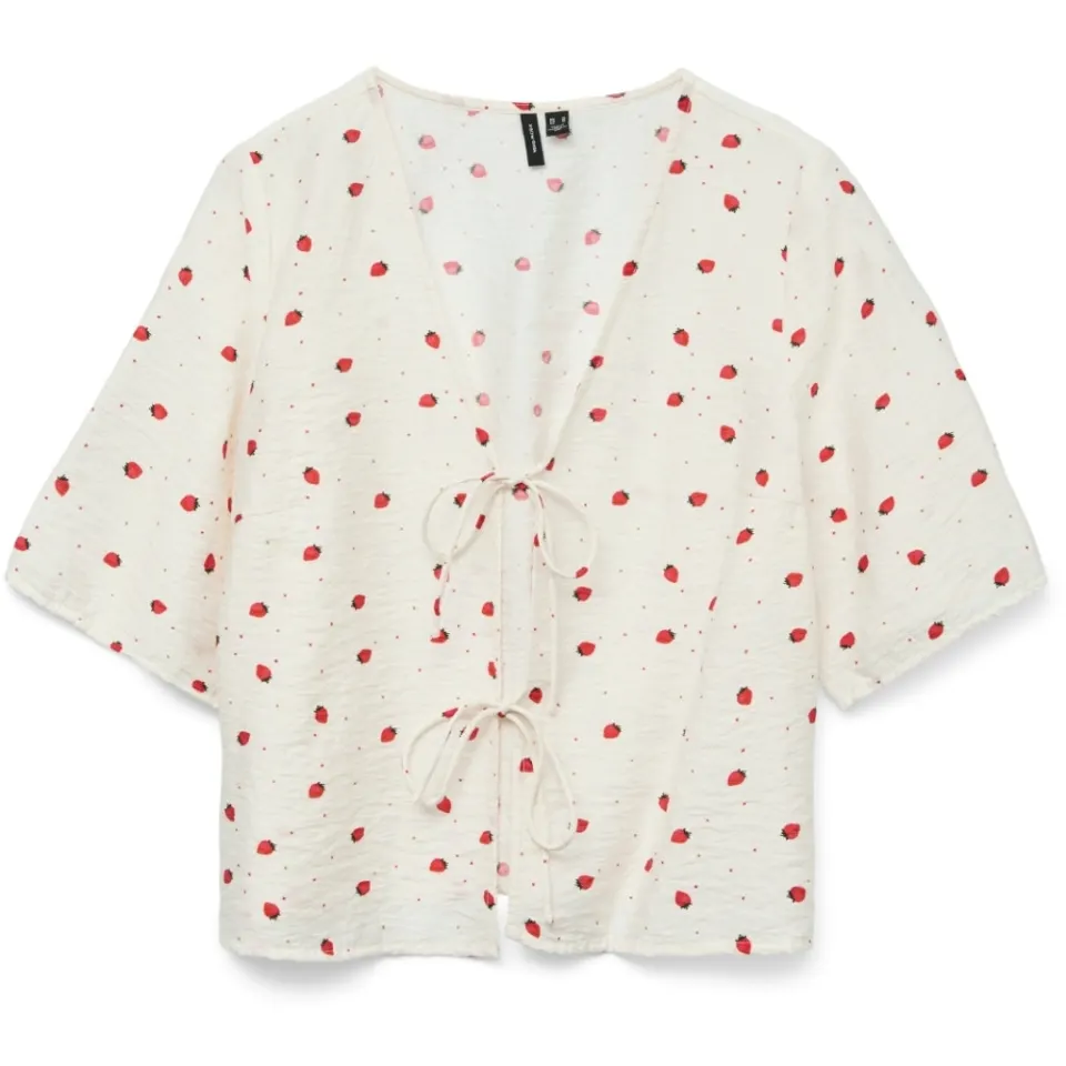 Vero Moda bluse Vmodette – Snow White Strawberry w. dots — produktfoto