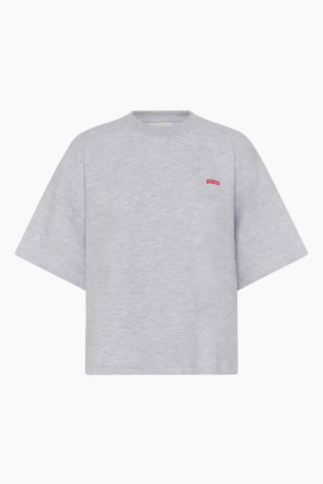 Gestuz GZgilsa Sweat Tee – Ultra Light Grey Melange — produktfoto