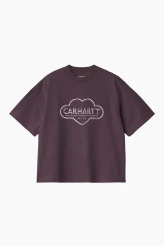Carhartt W' S/S Cloud Heart T-shirt - Cozy Purple – Carhartt WIP — produktfoto
