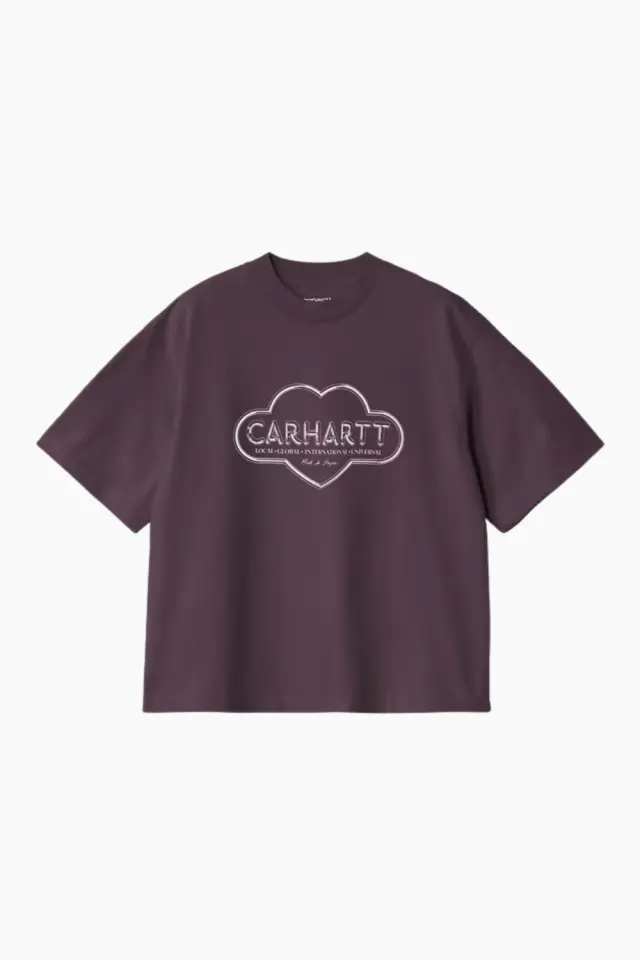 Carhartt W' S/S Cloud Heart T-shirt - Cozy Purple – Carhartt WIP — produktfoto