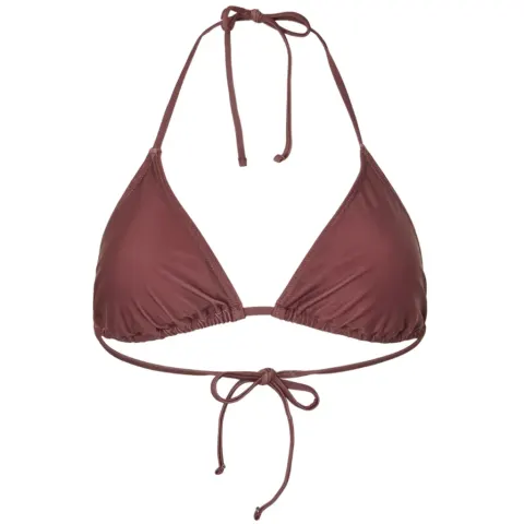 Pieces Pcbaomi Bikini Triangle BRA SWW Noos BC – Deep Mahogany — produktfoto