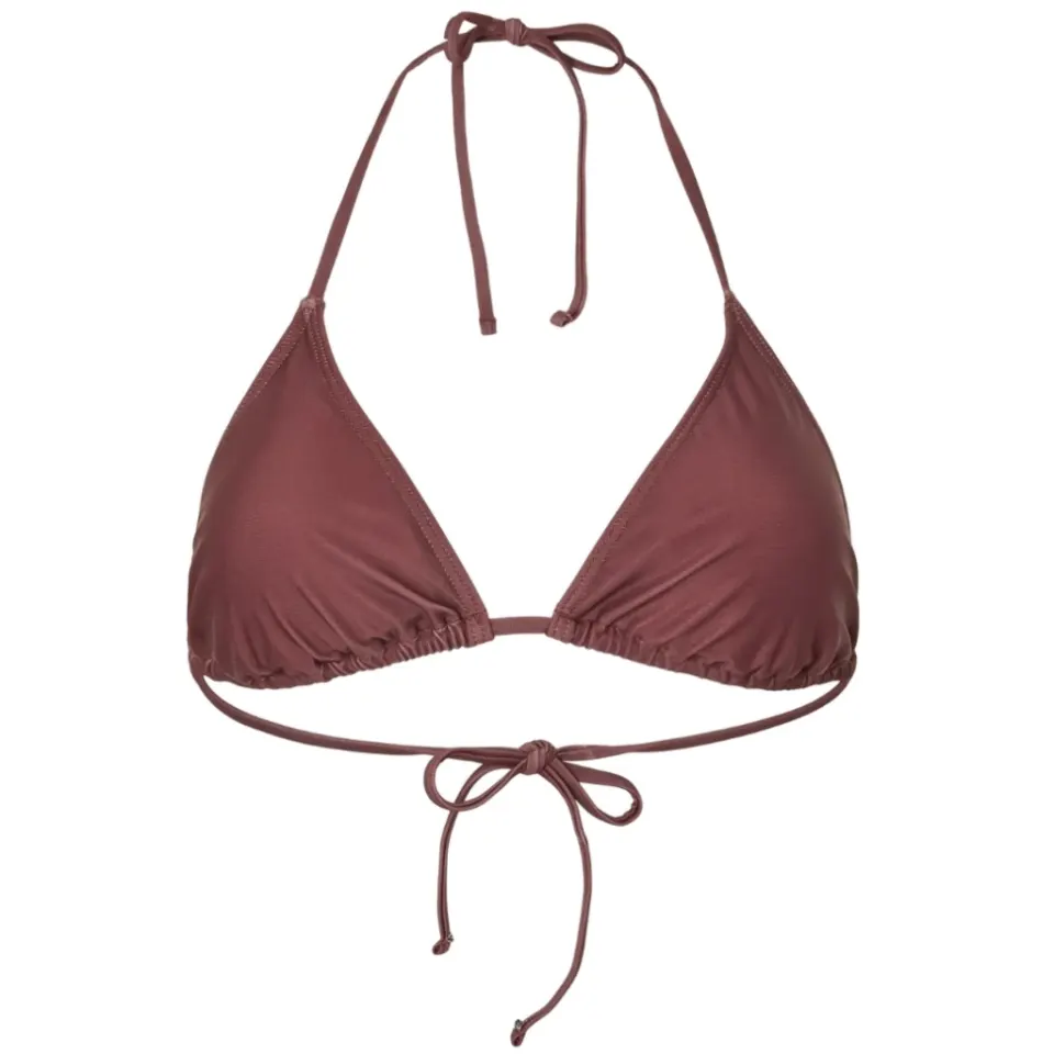 Pieces Pcbaomi Bikini Triangle BRA SWW Noos BC – Deep Mahogany — produktfoto