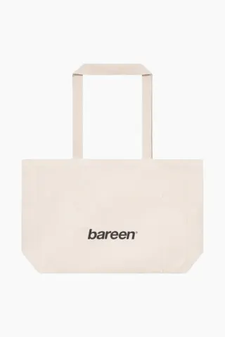 bareen Panelled Canvas Bag – hvid — produktfoto