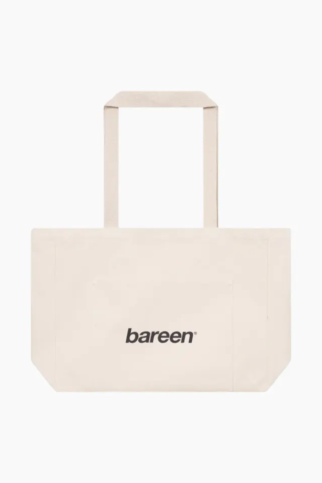 bareen Panelled Canvas Bag – hvid — produktfoto