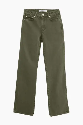 Oval Square Straight Jeans – Dark Army — produktfoto