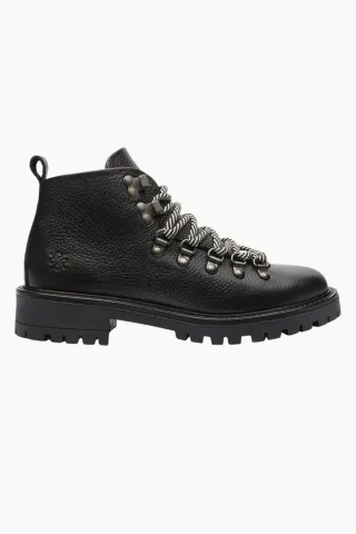 Playboy Footwear Elena Boot - Black leather – Playboy — produktfoto