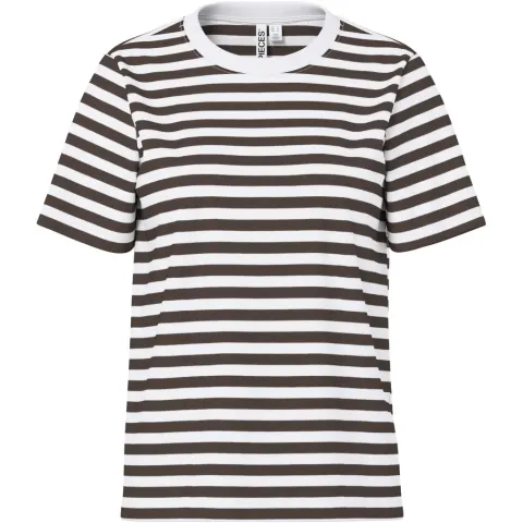Pieces tee Pcria – Hot Fudge BRIGHT WHITE — produktfoto