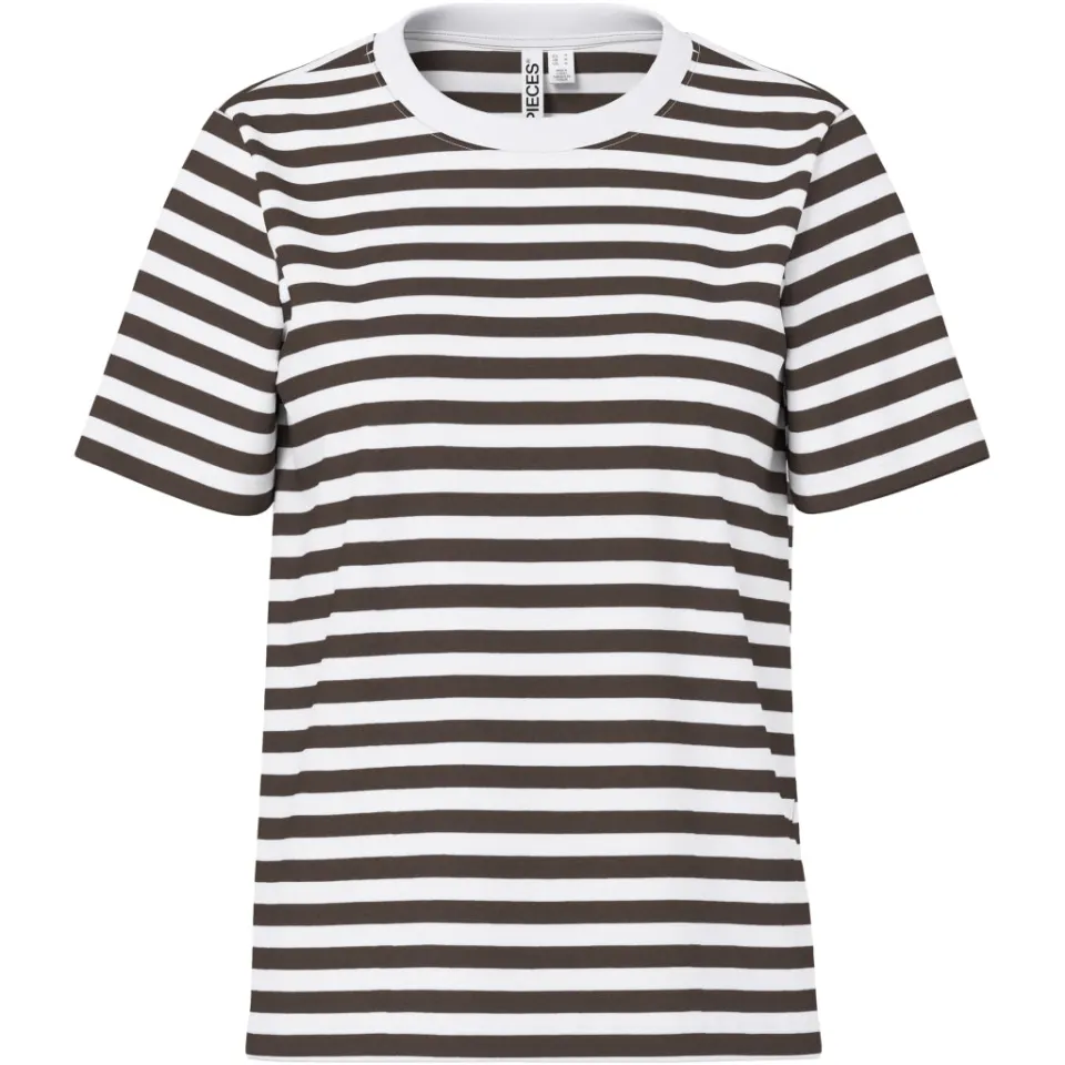 Pieces tee Pcria – Hot Fudge BRIGHT WHITE — produktfoto