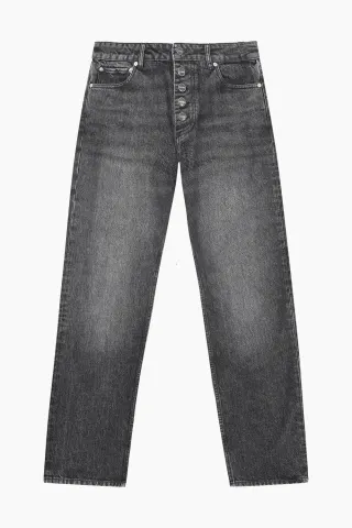 GANNI Lovy Jeans – Black/White Vintage — produktfoto