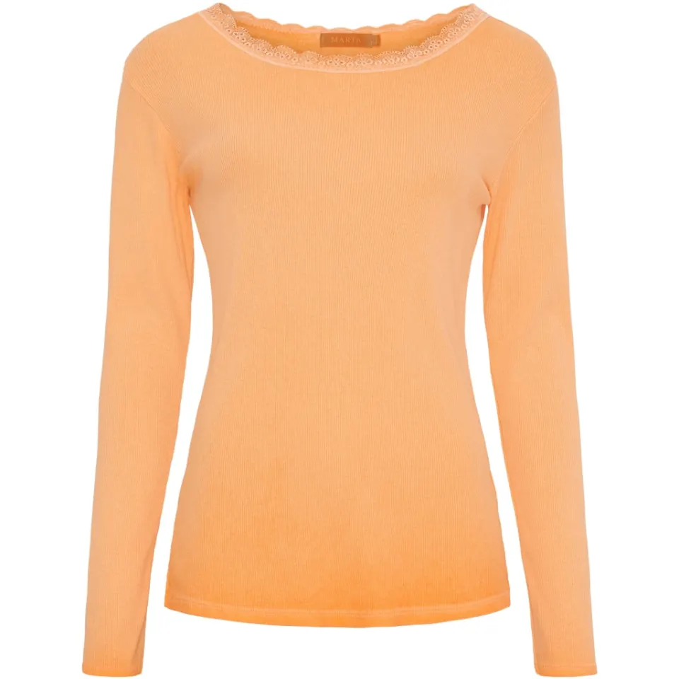 Marta du Château langærmet T-Shirt MdcBelinda 24160 – Arancio — produktfoto