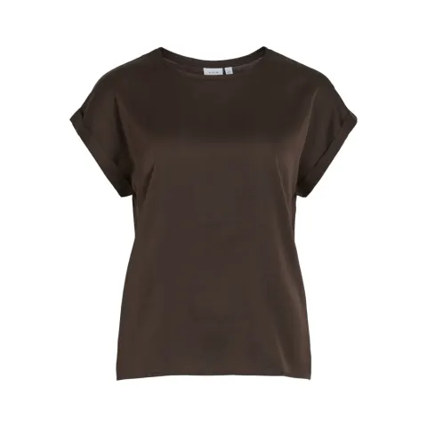 VILA top Viellette – Coffee Bean — produktfoto