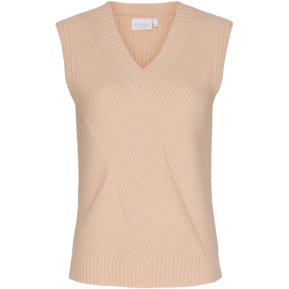 Marta du Château vest aw268 – beige — produktfoto