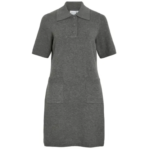 VILA kjole Vilina – Medium grey melange — produktfoto