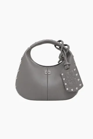 GANNI Hobo Mini Studs C1040038 – Quiet Shade — produktfoto
