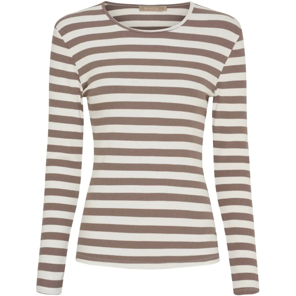 Marta du Château langærmet t-shirt MdcBegonia 7702 – Tortora — produktfoto