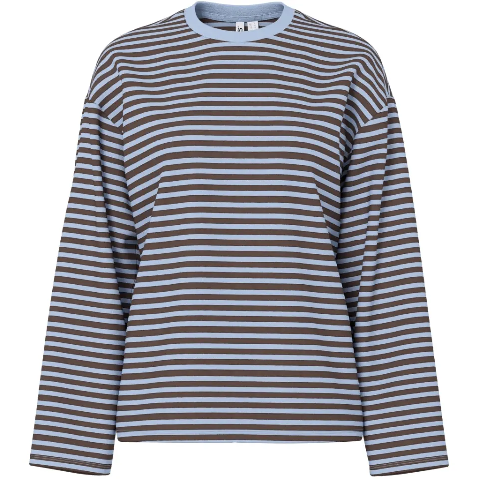 Pieces Bluse Pcsadie – Cashmere Blue Hot Fudge — produktfoto