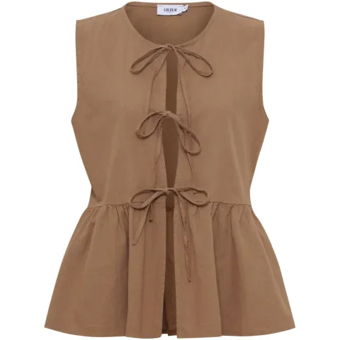 LULULIA Top LUSelma 8256LU – Tobacco — produktfoto