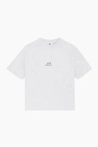 bareen AW26 Logo Box Fit – Cloudy Grey — produktfoto