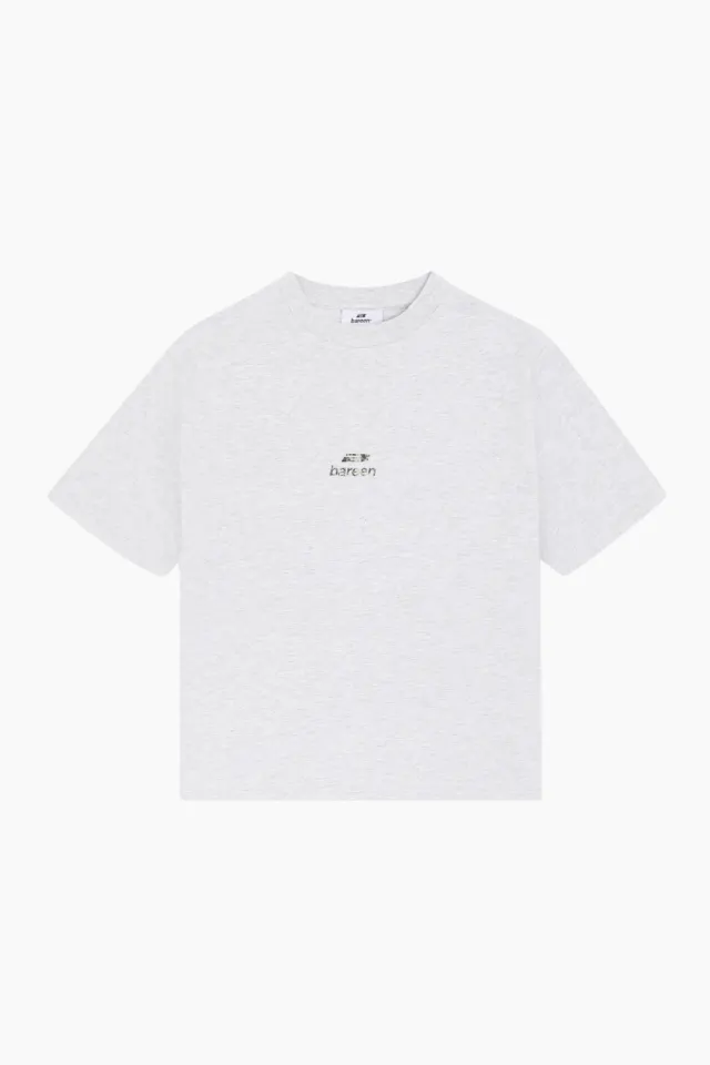 bareen AW26 Logo Box Fit – Cloudy Grey — produktfoto