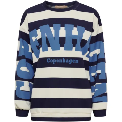 Marta du Château Sweatshirt MdcNerina – Blue/Jeans — produktfoto