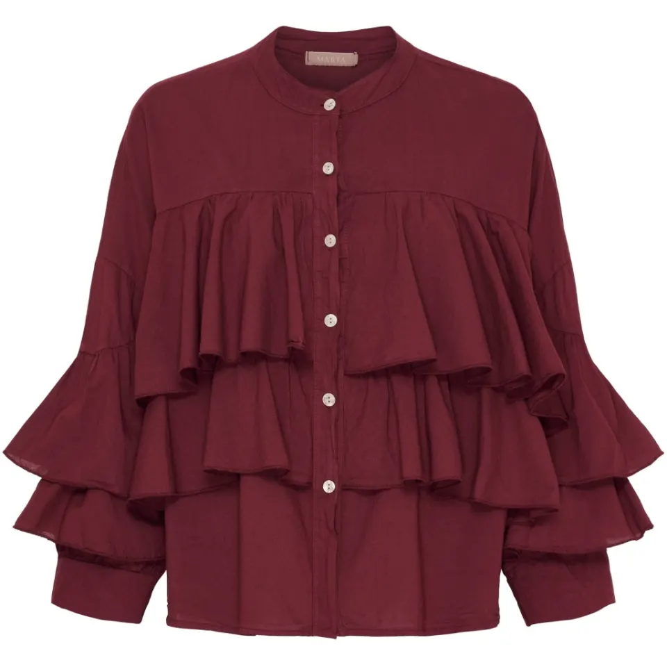 Marta du Château bluse MdcDebbie 258638 – Bordeaux6269 — produktfoto