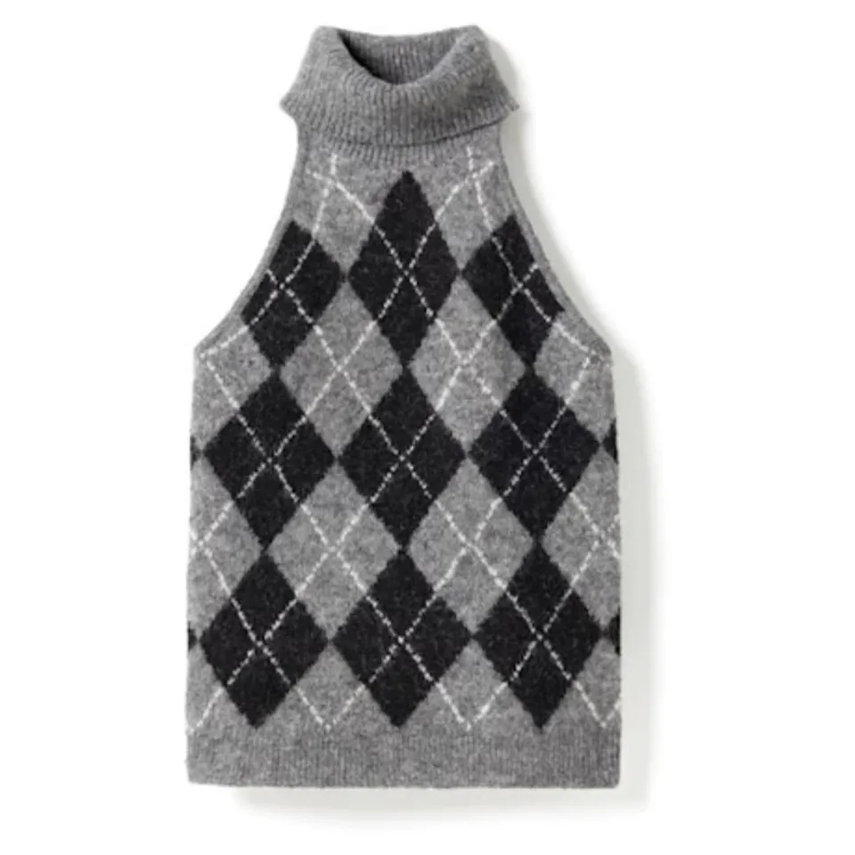 Noella top N-lajoianna – Black Grey Mix — produktfoto