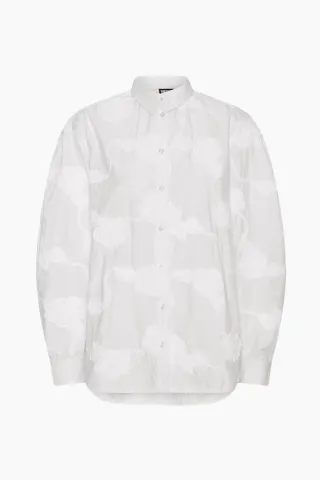 Rotate Flower Oversized Shirt – Egret — produktfoto