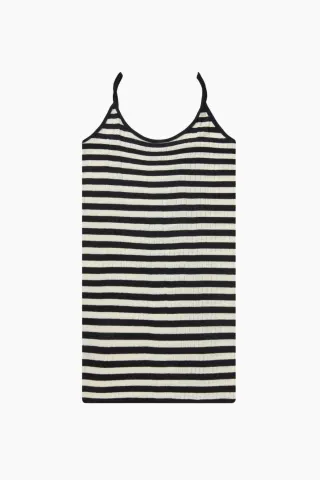 Nørgaard på Strøget NPS Strap Top Broadway – Black/Ecru — produktfoto