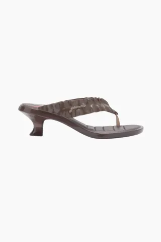 GANNI x Melissa Thong Kitten Heel D1020028 – Demitasse — produktfoto
