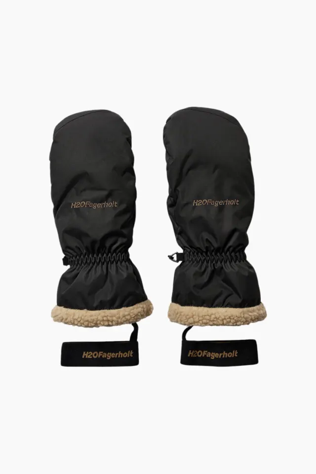 H2O Fagerholt Pile Gloves – sort — produktfoto