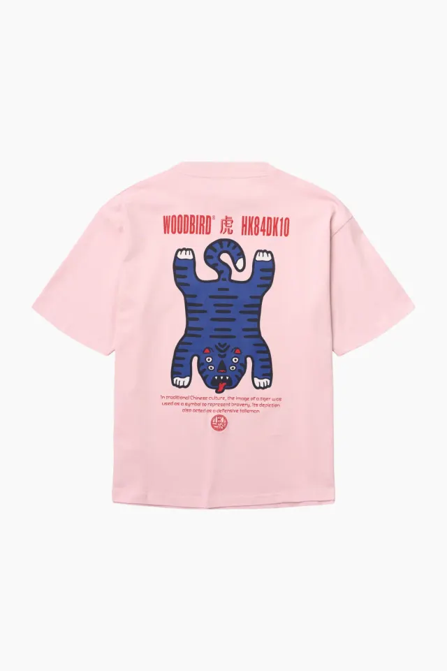 Woodbird WBBalo Tiger Tee – Violet — produktfoto