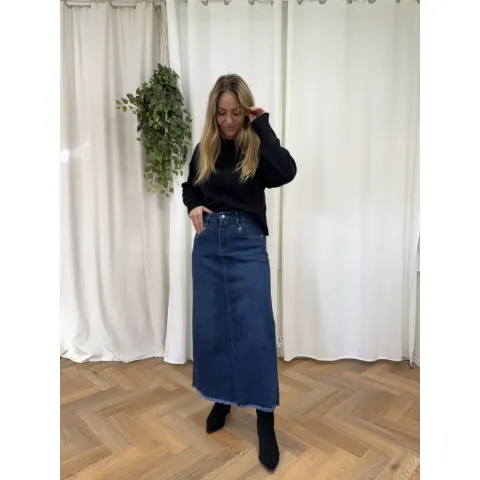 Jewelly nederdel JW723 – Denim — produktfoto