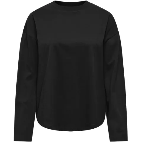 ONLY bluse Onlhappy med rund halsudskæring – sort — produktfoto