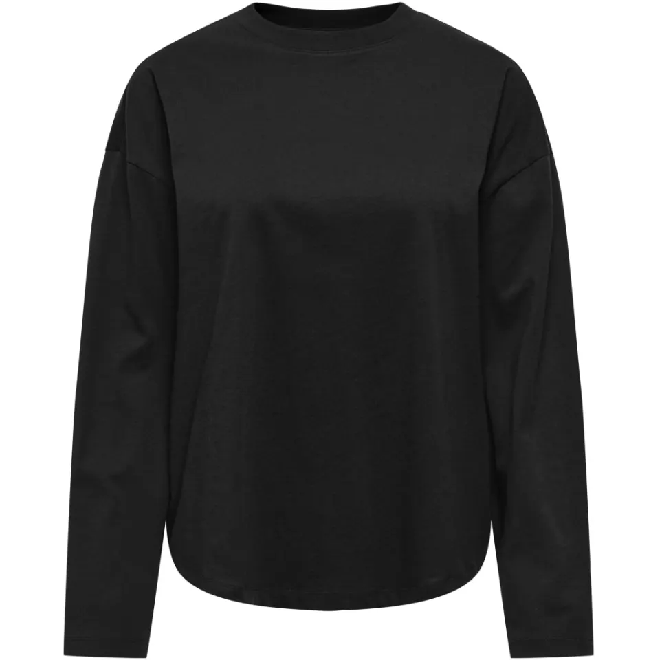 ONLY bluse Onlhappy med rund halsudskæring – sort — produktfoto