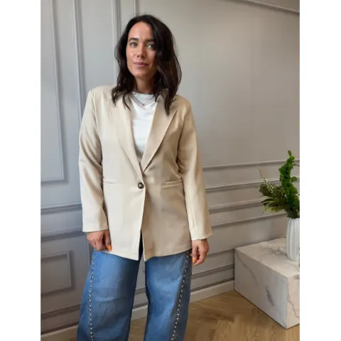 LULULIA Gia blazer 6120-0 – Beige3 — produktfoto