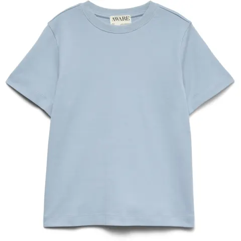 Vero Moda t-shirt Awnaima – Ashley Blue — produktfoto