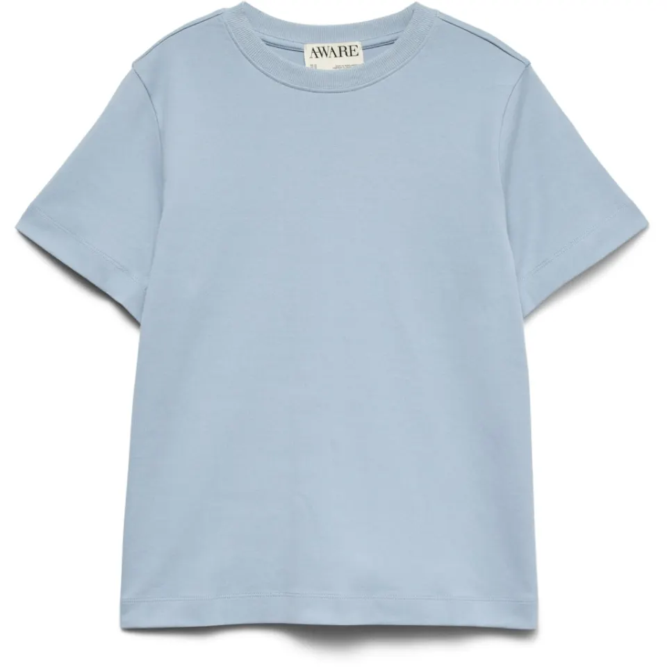 Vero Moda t-shirt Awnaima – Ashley Blue — produktfoto