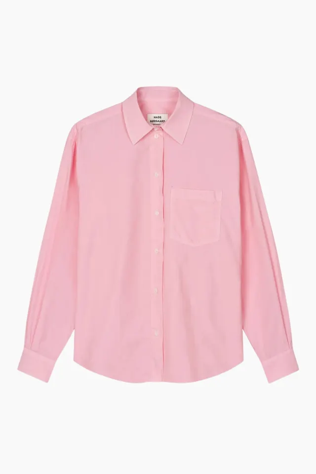 Mads Nørgaard Crispy Poplin Carol Shirt – Icy Pink — produktfoto