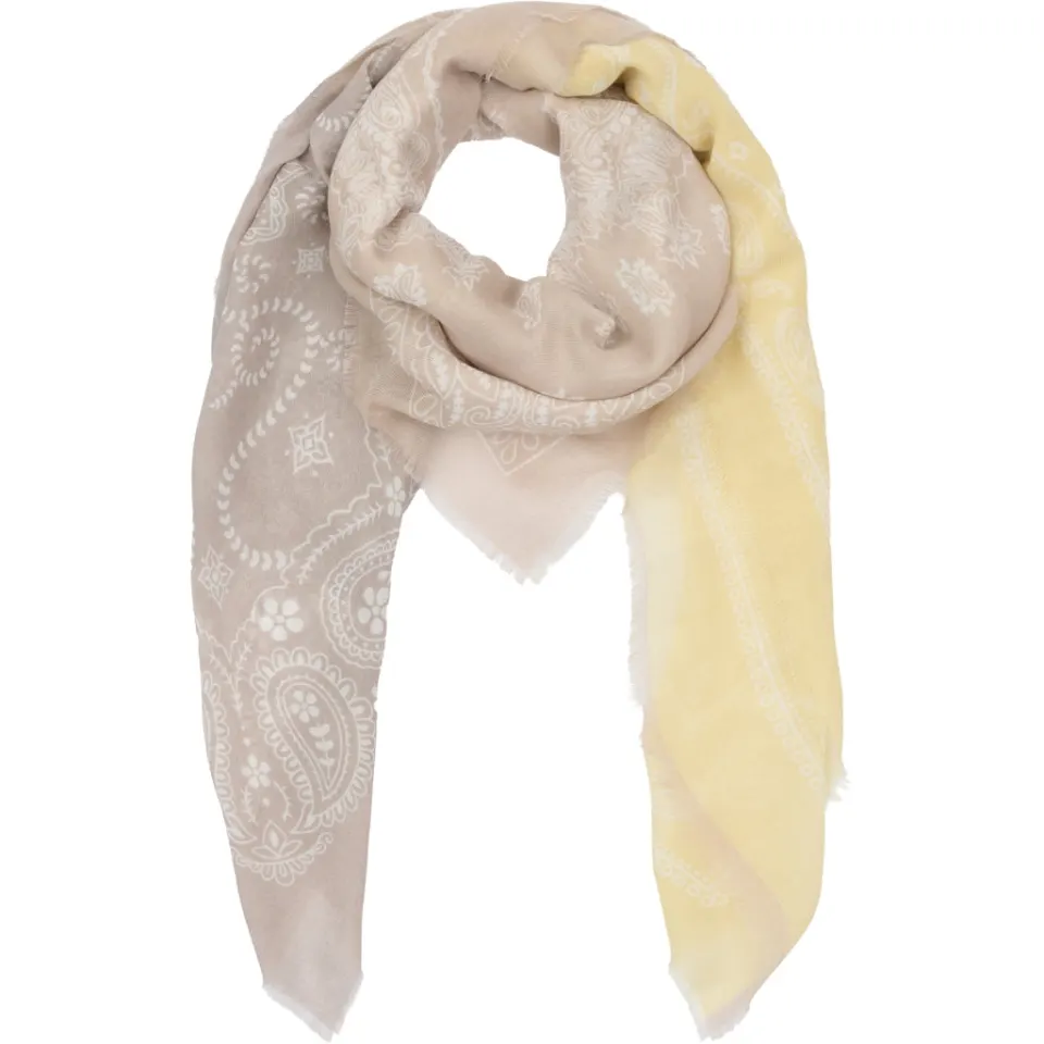 Marta du Château tørklæde MdcBelle FA37263 – Yellow/Beige — produktfoto