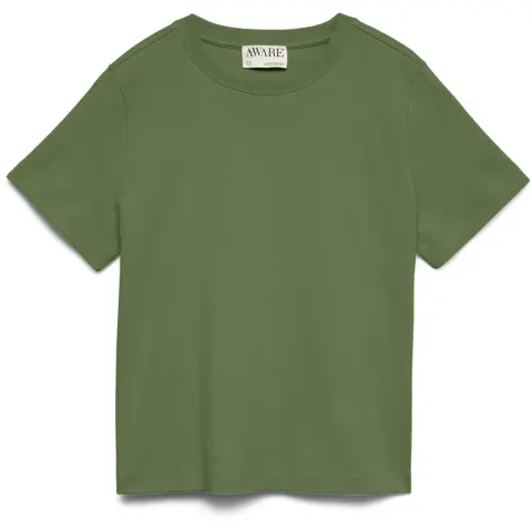 Vero Moda t-shirt Awnaima – Kale — produktfoto