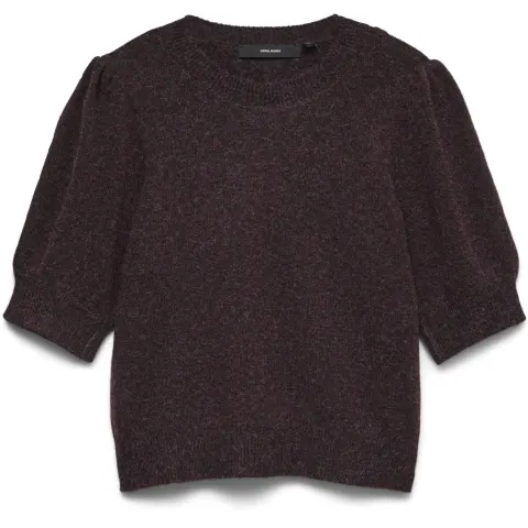 Vero Moda Pullover VMDoffy – Windsor Wine BLACK MELANGE — produktfoto