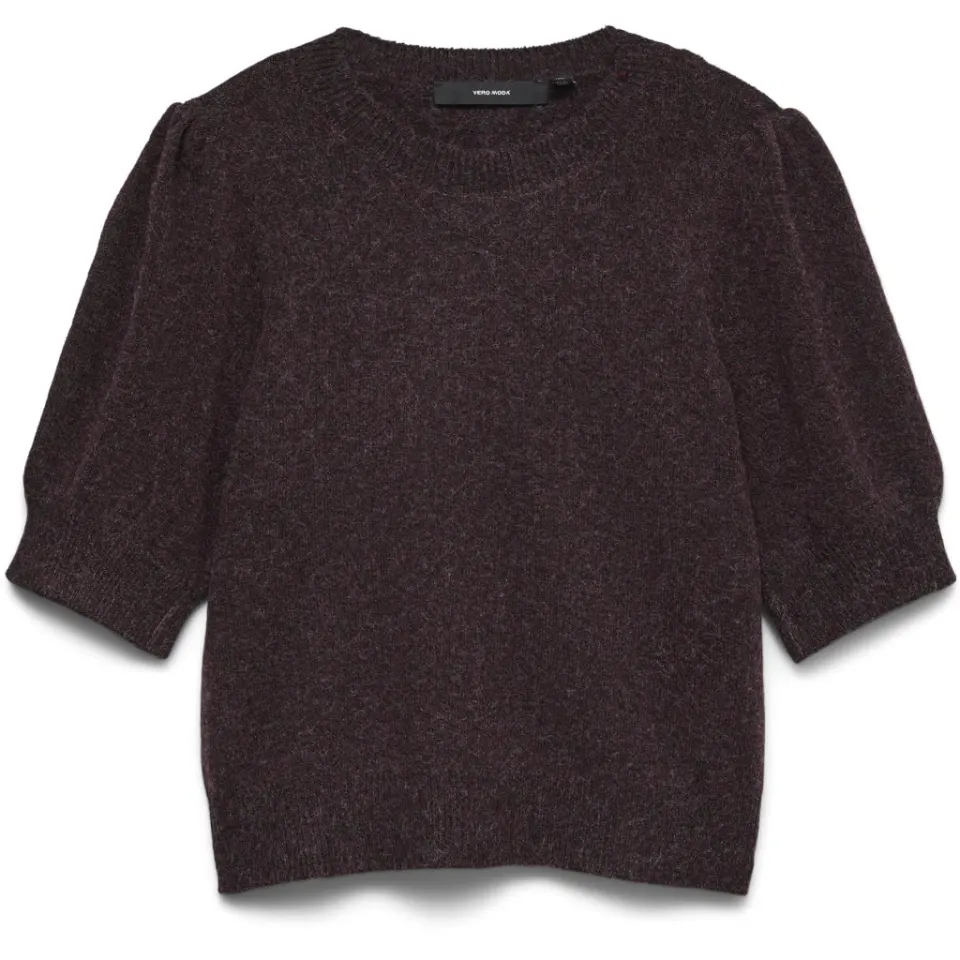 Vero Moda Pullover VMDoffy – Windsor Wine BLACK MELANGE — produktfoto