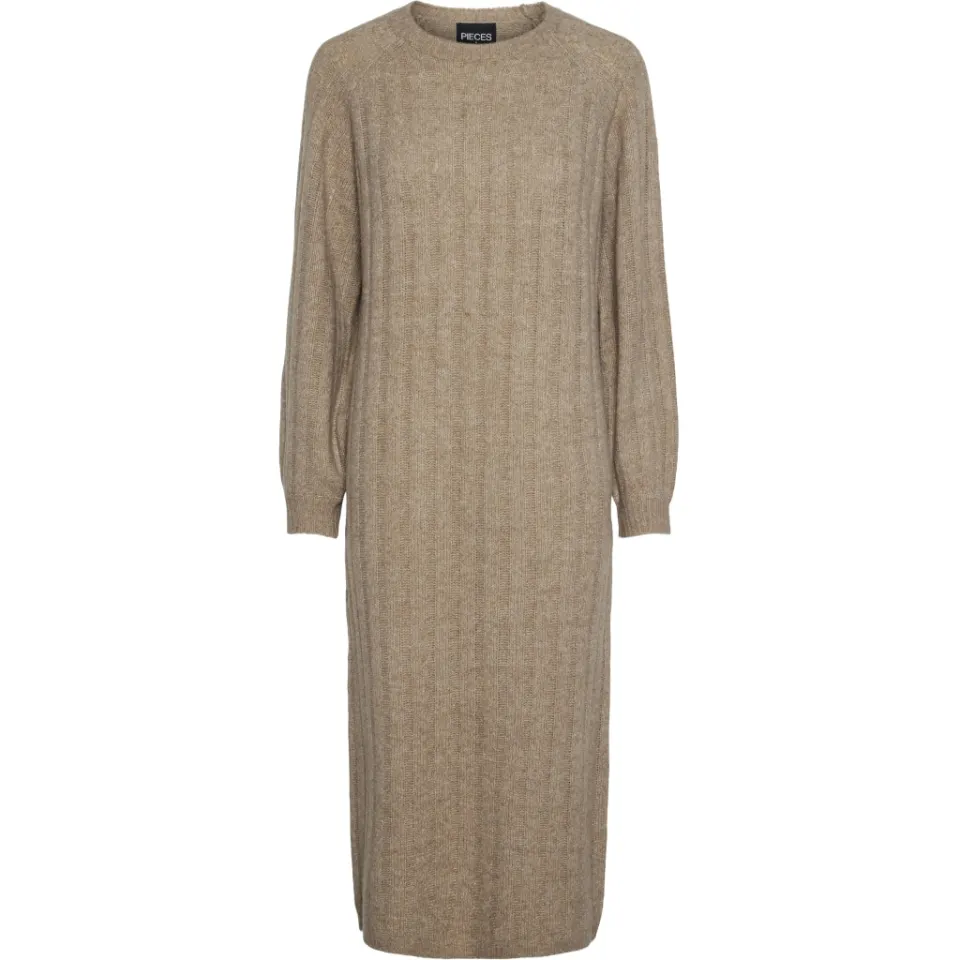 Pieces kjole Pcmaggy – Taupe Gray — produktfoto