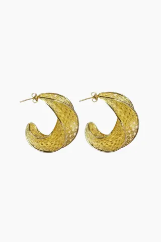 Pico Filigran Afrika Grande Studs – Goldplated — produktfoto
