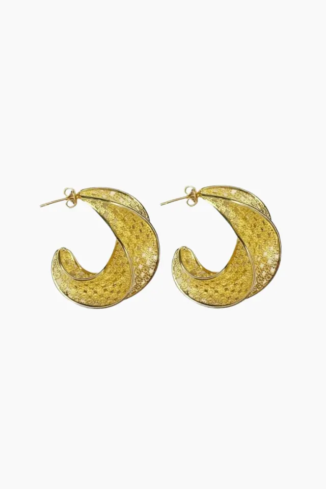 Pico Filigran Afrika Grande Studs – Goldplated — produktfoto