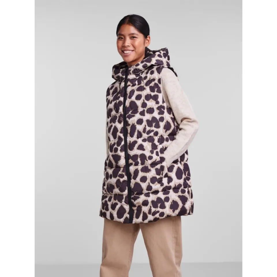 Pieces vest Pcbee – Black Leo — produktfoto