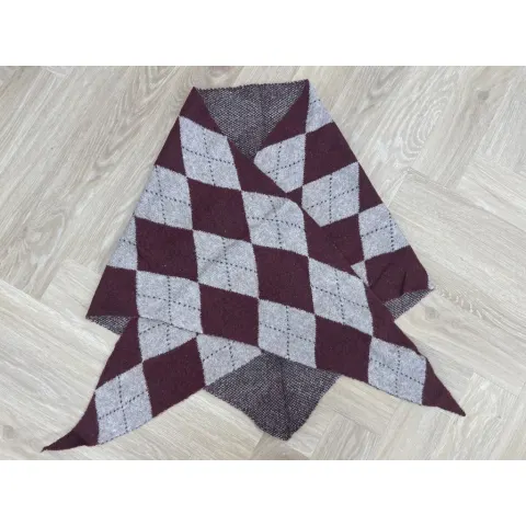 Marta du Château tørklæde MdcGretzel BA-3446 – Burgundy/Taupe — produktfoto