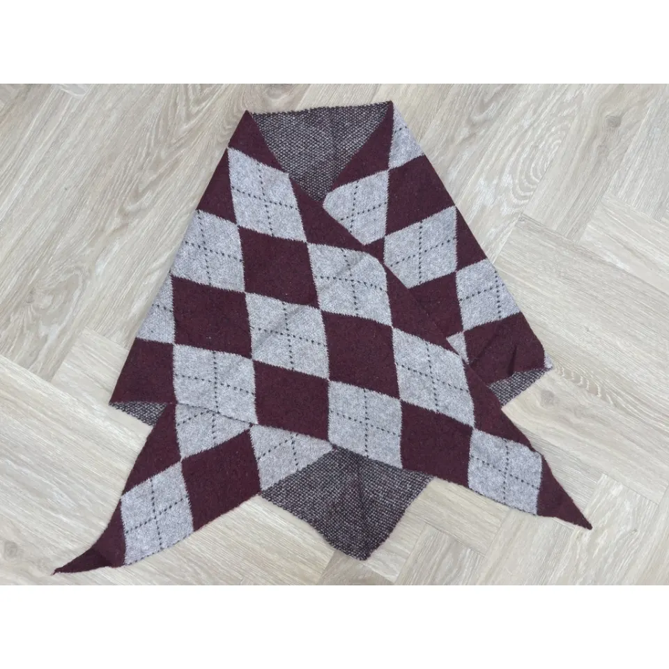 Marta du Château tørklæde MdcGretzel BA-3446 – Burgundy/Taupe — produktfoto