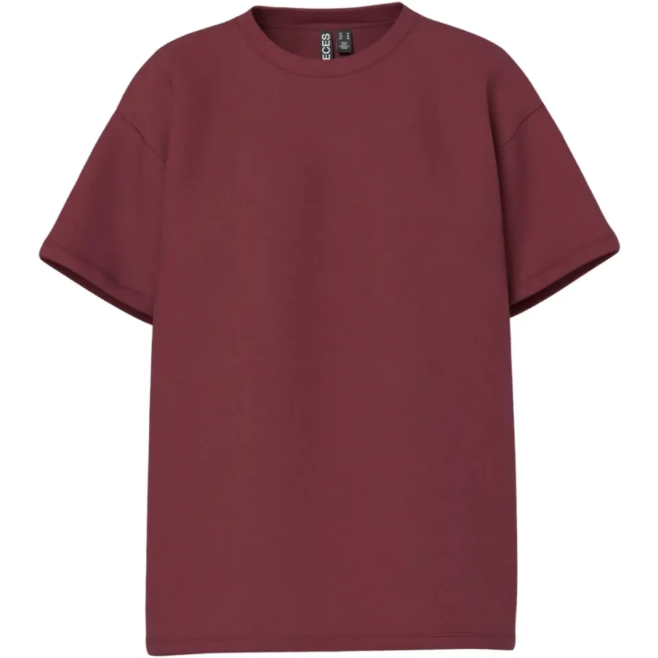 Pieces t-shirt Pcskylar – Tawny Port — produktfoto